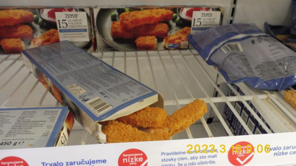 Rybacie výrobky - poškodený obal