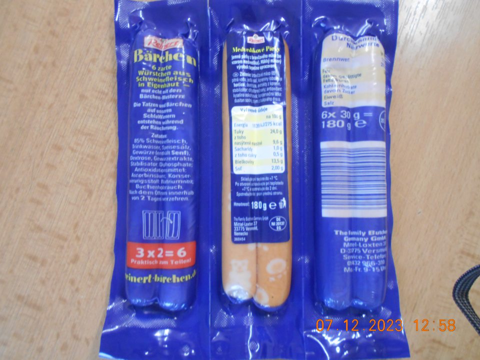 vo výživových údajoch nesprávne uvedené informácie - Tuky, z toho nasýtené mastné