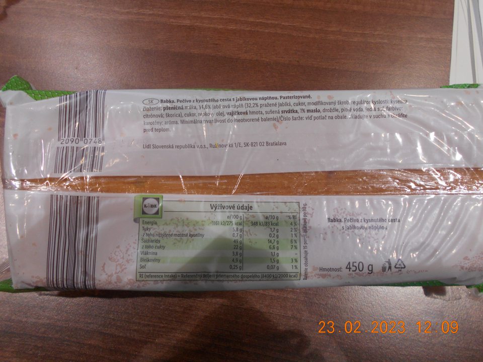 Nesprávne uvedené údaje u jedného druhu výrobku- pasterizované a vajíčková hmota. 