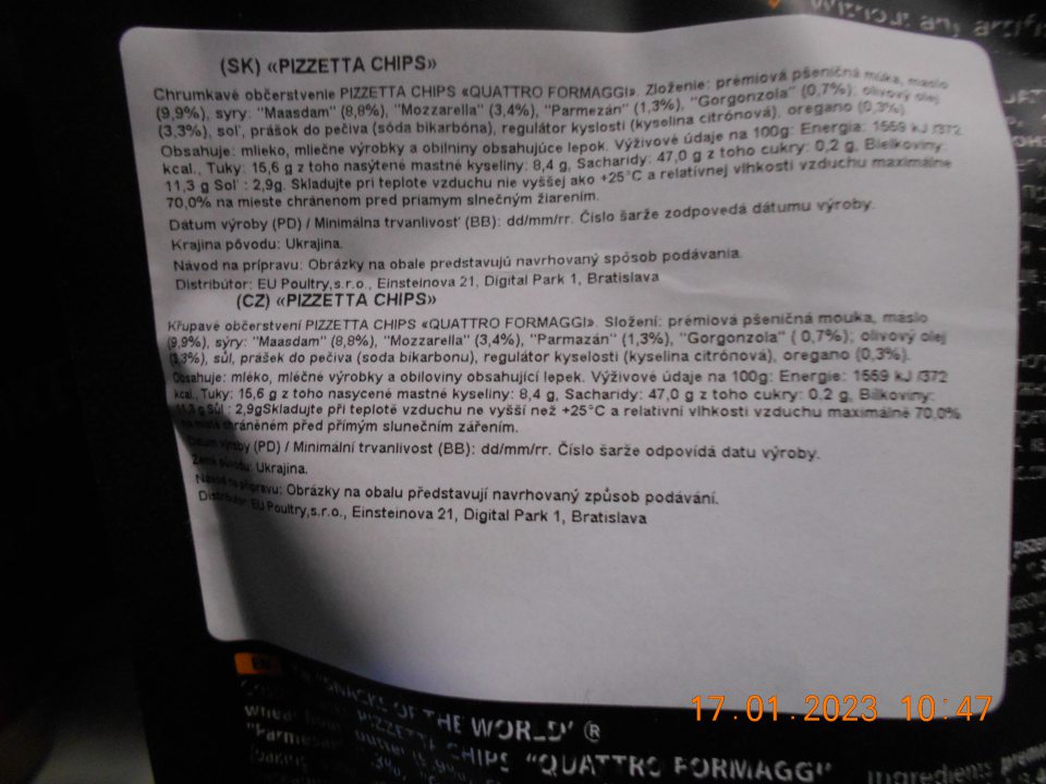 Zistené uvádzanie do obehu troch druhov potravinárskych výrobkov, nesprávne označených, u ktorých na etikete neboli zvýraznené zložky, spôsobujúce alergie alebo neznášanlivosť. 