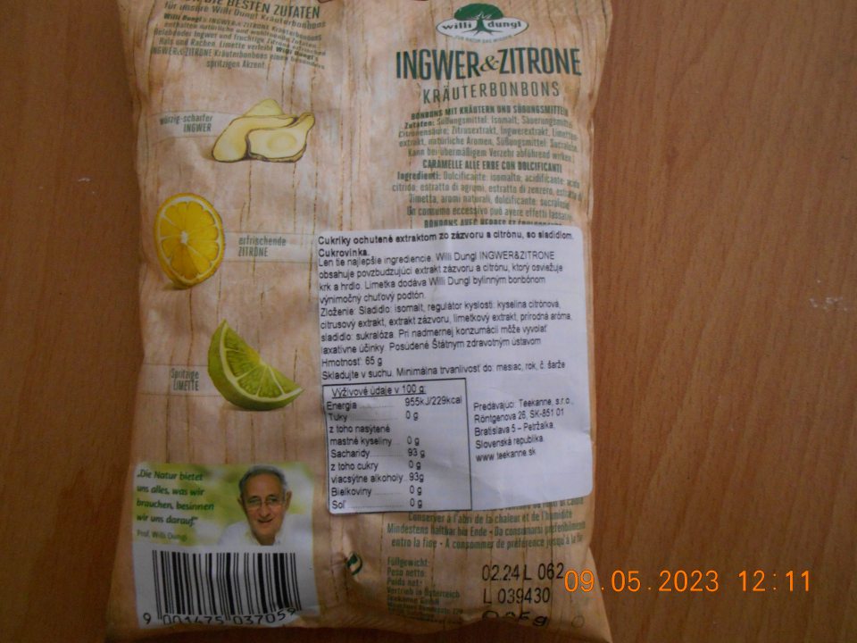 v označení výživových údajov je nesprávne uvedené slovné spojenie "viacsýtne alkoholy, správny výraz má byť alkoholické cukry (polyoly)