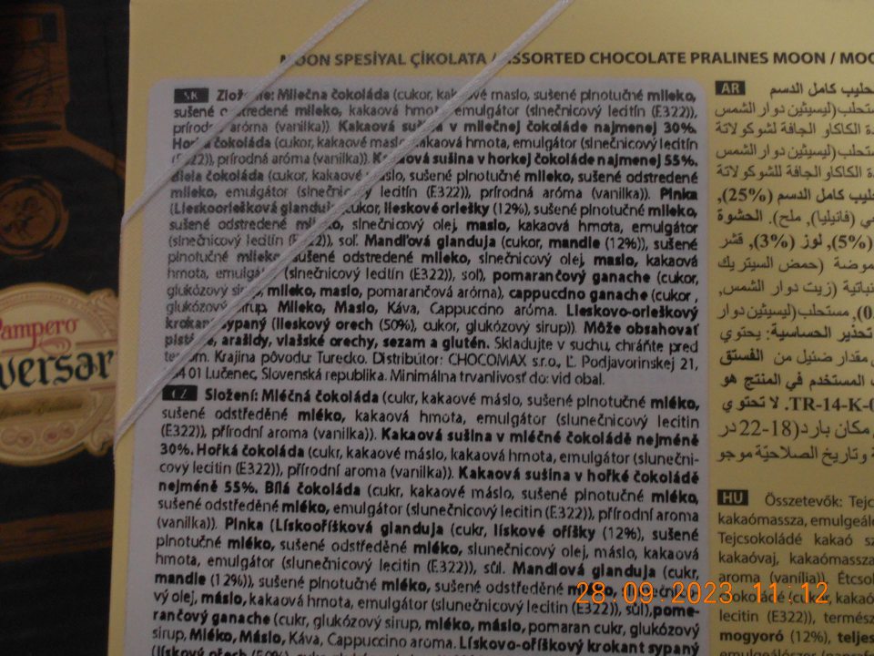 3 druhy potravinárskych výrobkov s nedostatočným označením-chýbal názov v štátnom jazyku.