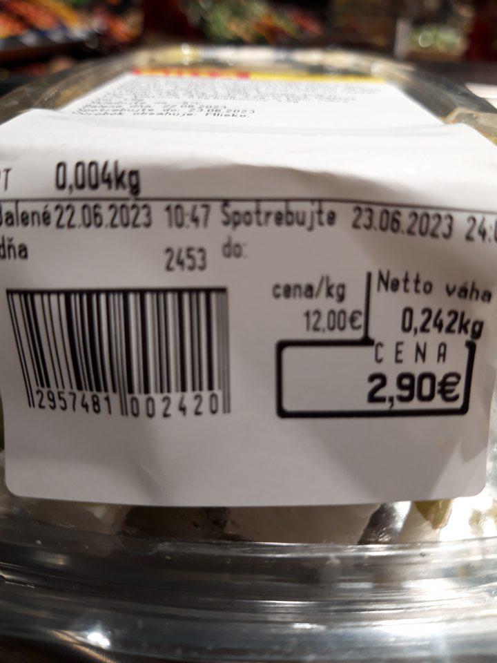 Predaj po uplynutí dátumu spotreby.