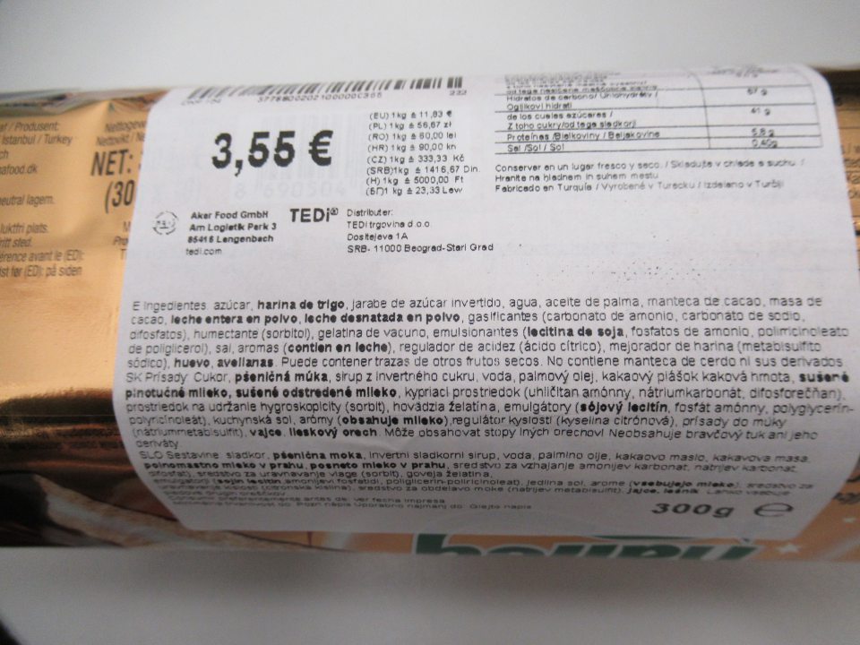  V ponuke predaja výrobok bez uvedenia názvu potraviny. 