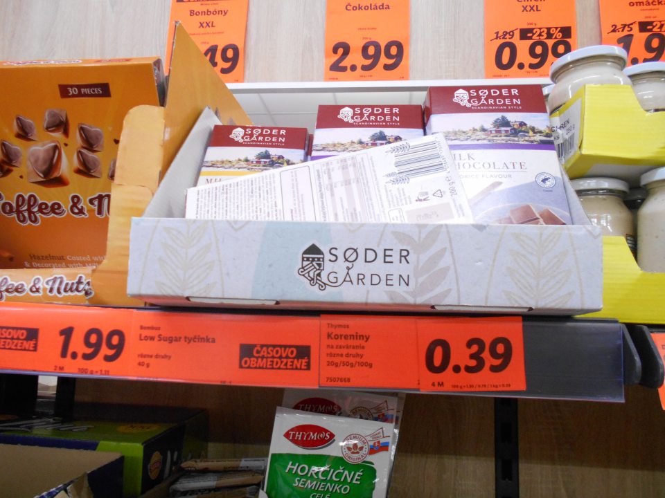 Mliečna čokoláda MILK CHOCOLATE ALMOND BRITTLE - 9 ks 200g balení s DMT 28.06.2023.