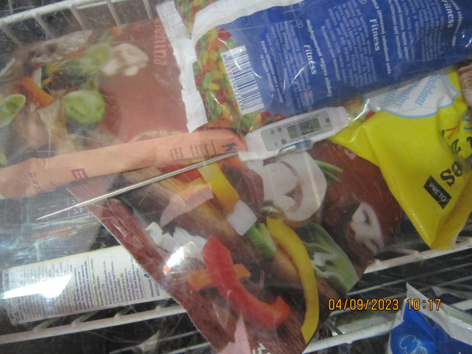 Nedodržané podmienky uchovávania hlbokozmrazených potravín