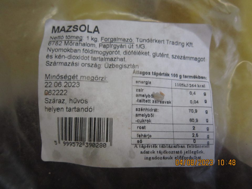 uskladnenie 7 druhov surovín po uplynutí dátumu minimálnej trvanlivosti spoločne so surovinami používanými vo výrobnom procese