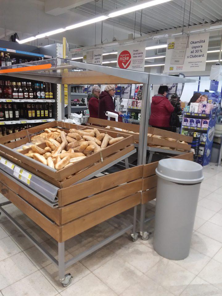 Nehygienický predaj pekárenských výrobkov