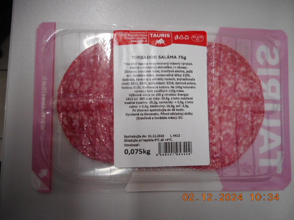 Predaj tovaru po dátume spotreby.