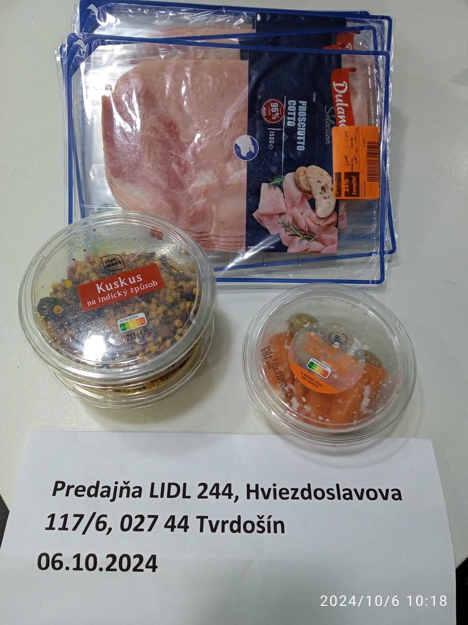 Tovar určený na predaj po DS