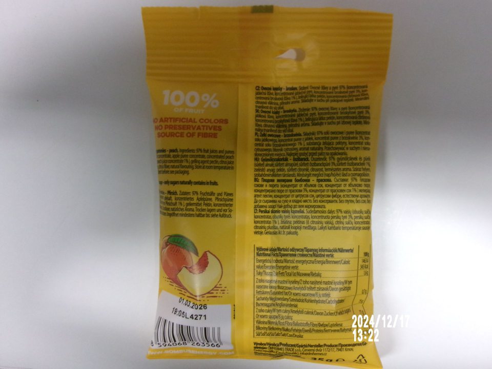 Chýbajúci opisný názov, doplnený o sprievodné údaje, týkajúce sa fyzikálneho stavu výrobku u dvoch druhov potravinárskych výrobkov