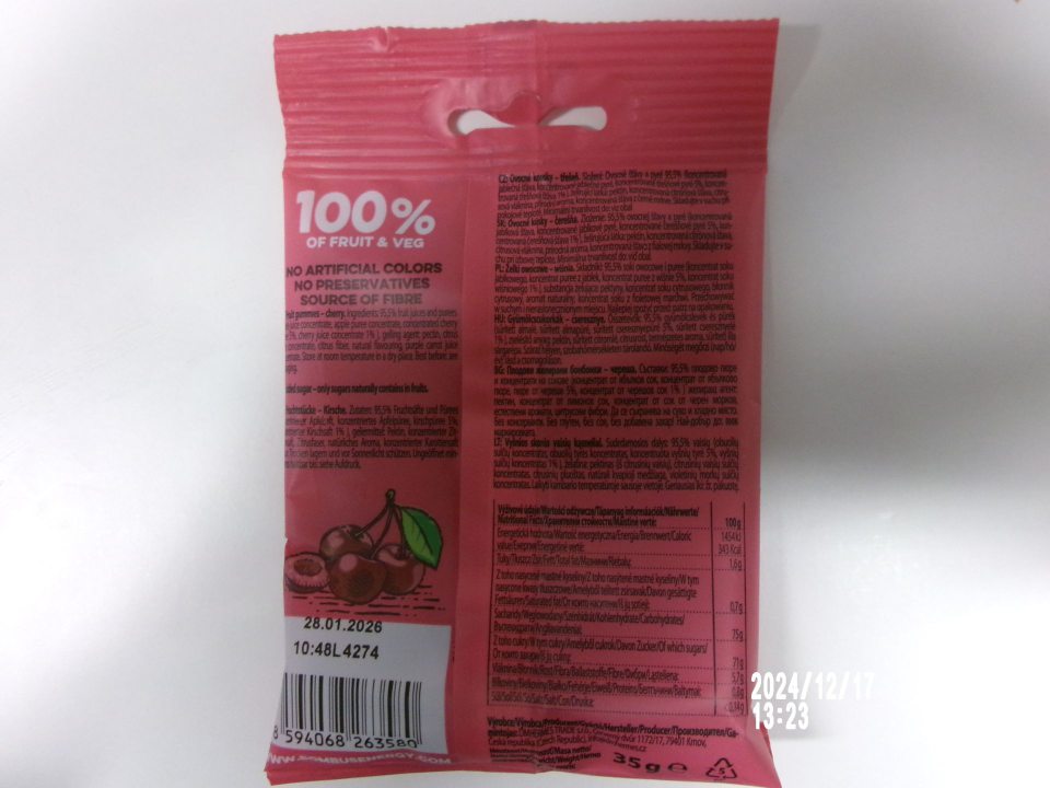 Chýbajúci opisný názov, doplnený o sprievodné údaje, týkajúce sa fyzikálneho stavu výrobku u dvoch druhov potravinárskych výrobkov