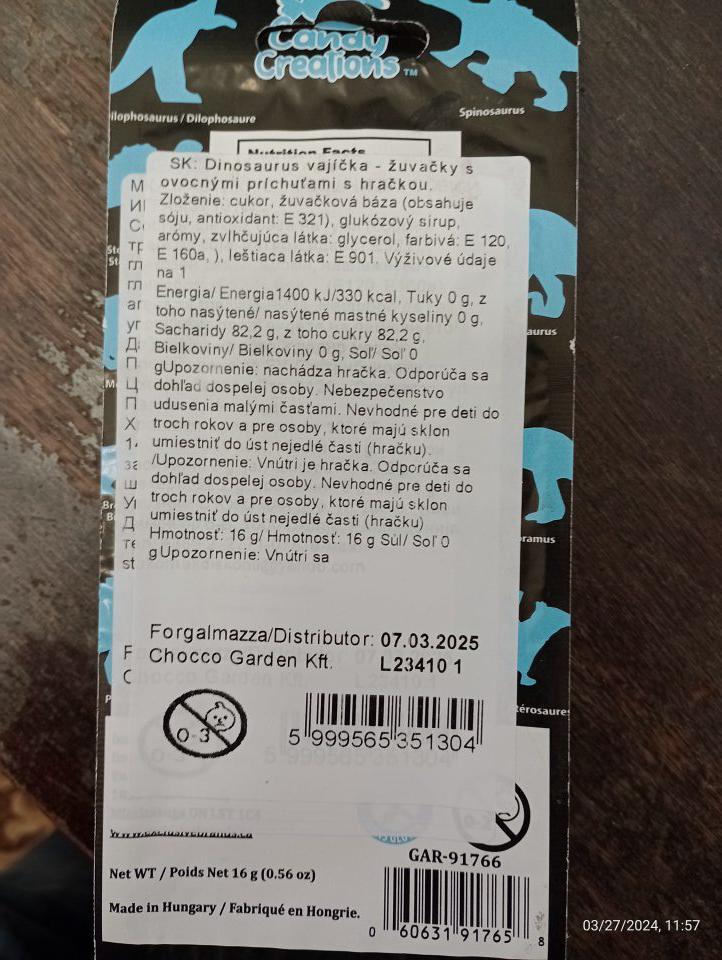 Chýbajúca adresa distribútora u jedného druhu potravinárskeho výrobku.
