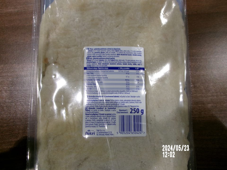 Nezvýraznené zložky, spôsobujúce alergie alebo neznášanlivosť.