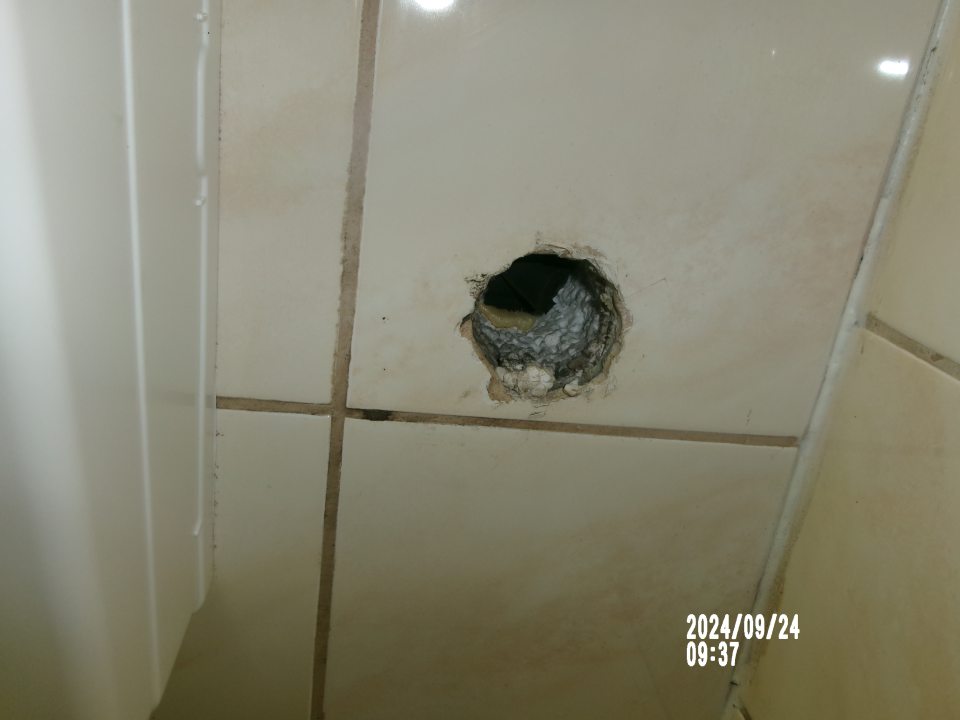 Otvor v strope v chladiarenskom boxe s uchovávanou čerstvou zeleninou a ovocím.