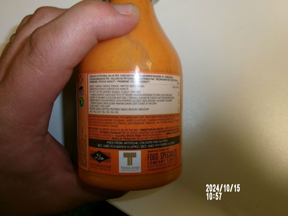  Uvedené nesprávne výživové údaje.