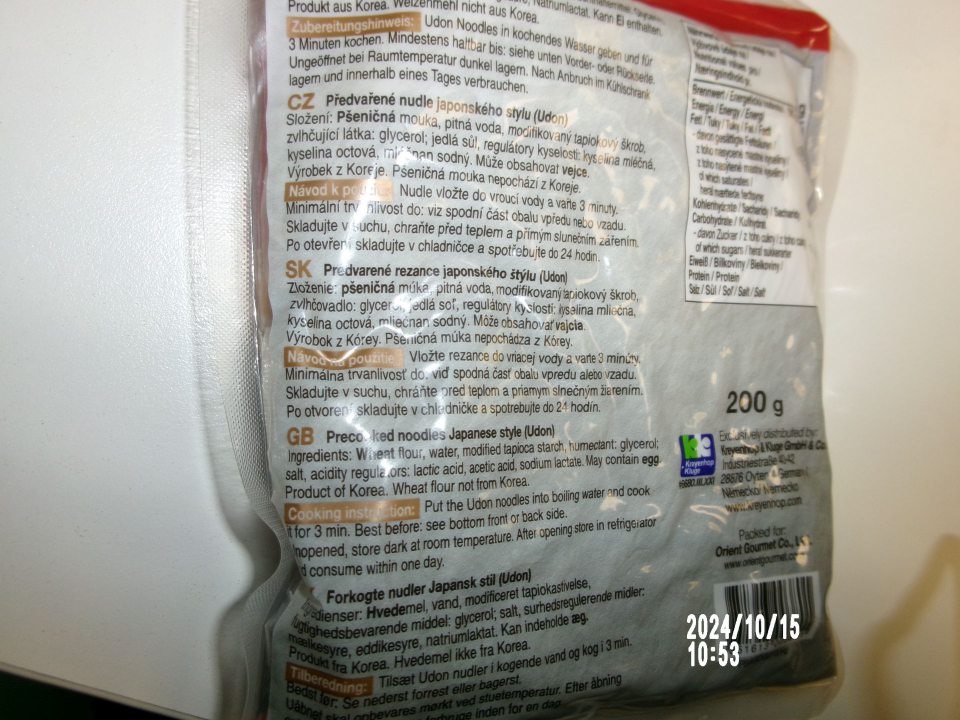 Chýbajúce začlenenie pekárskeho výrobku.