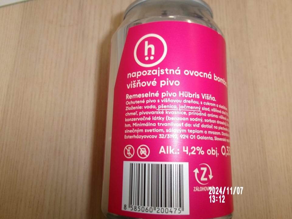 Nezatriedená zložka- kyselina citrónová, do príslušnej kategórie prídavných látok