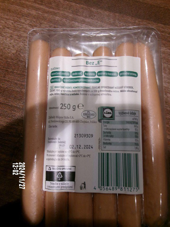  Nejasné, nepresné údaje o obsahu zložky mäsa v mäsovom výrobku. Na etikete uvedené sto percentné zastúpenie tejto zložky, pričom v zložení uvedené ďalšie zložky. 