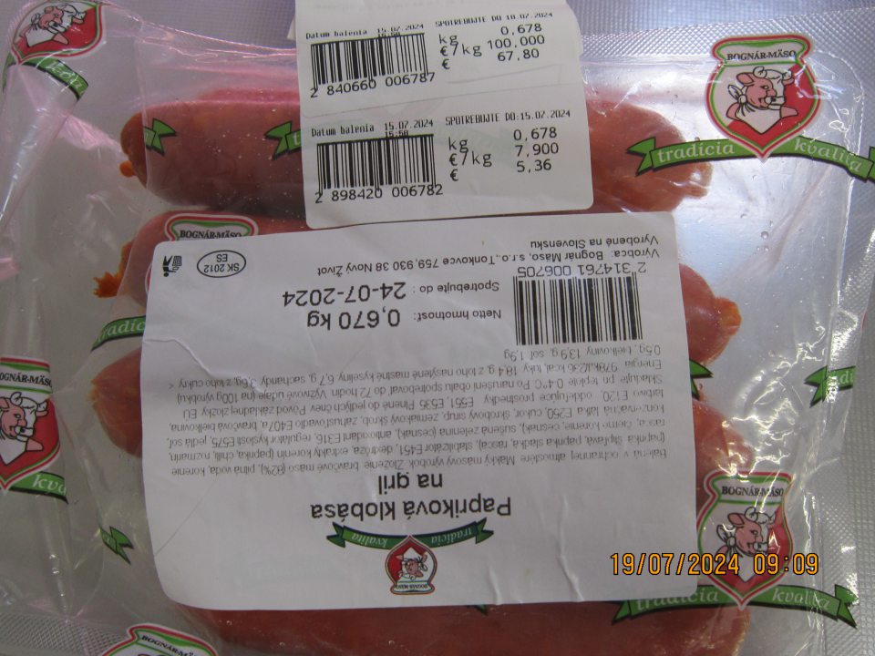 Predaj po uplynutí dátumu spotreby.