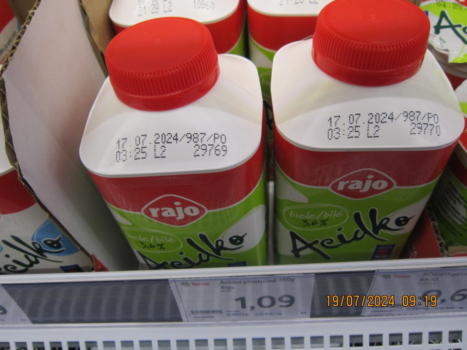 Predaj po uplynutí dátumu spotreby.