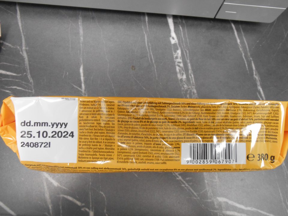 Skladovacie podmienky uvedené na obale výrobku poškodeného roztopením: Skladujte v suchu a chráňte pred teplom.