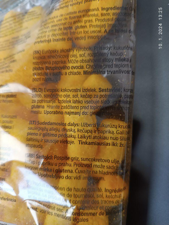 Názov výrobku uvedený ako: "Európsky akostný výrobok". Chýba názov výrobku vystihujúci podstatu. 