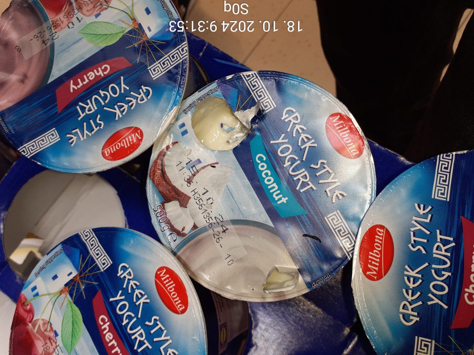 poškodené potraviny