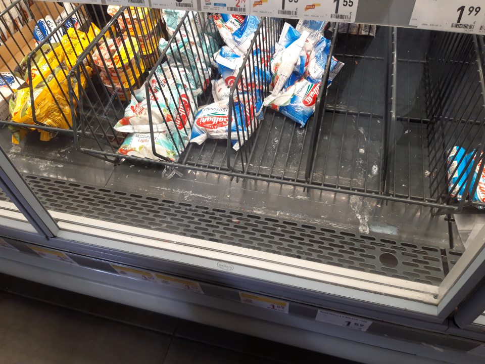 Nedostatočná hygiena predaja.