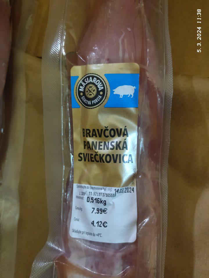 Bravčové mäso neoznačené povinnými údajmi chované a zabité, resp.pôvod.