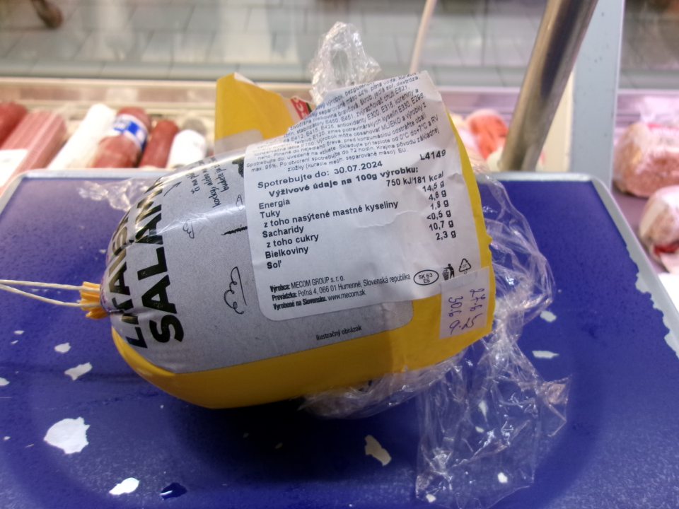 Umiestňovanie na trh potraviny po uplynutí skráteného DS