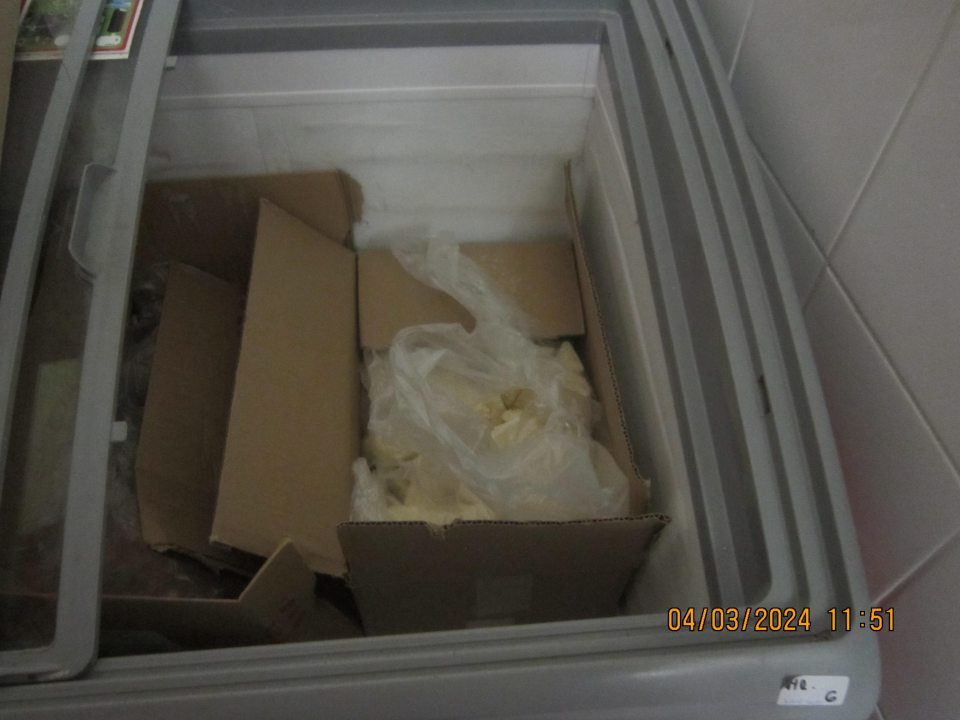 predaj hlbokozmrazených potravín bez označenia