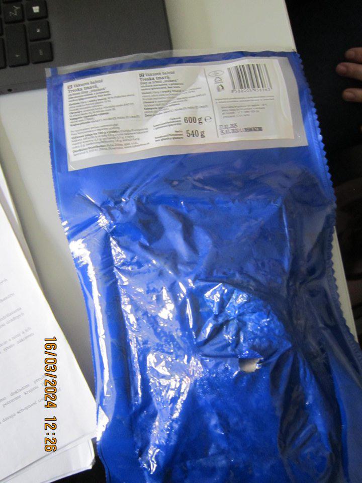 Tovar s poškodeným obalom a porušeným vákuom 