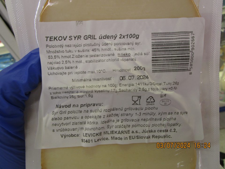 Povinný údaj ,,minimálna trvanlivosť do" v nesprávnom tvare. 