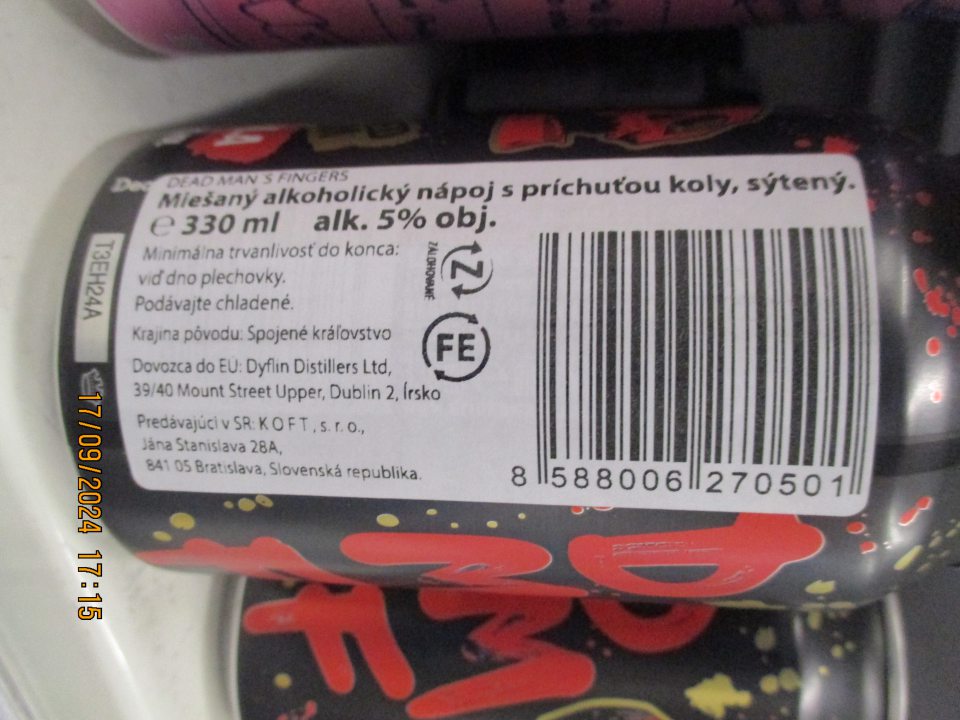 Nesprávne označený jeden druh potraviny - na etikete chýbal jeden z povinných údajov a to ,,zoznam zložiek". 