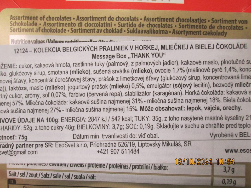 dvanásť druhov potravín s nedostatkami v označení - používanie skratiek v zložení, neúplná adresa distribútora....