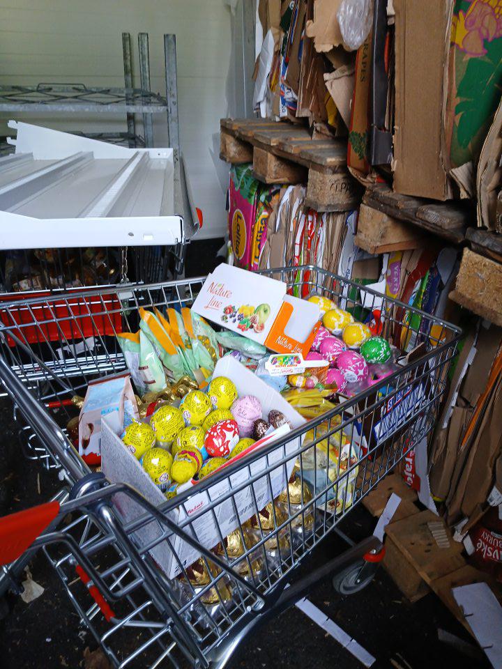 skladovanie potravín v technickej miestnosti mimo predajne