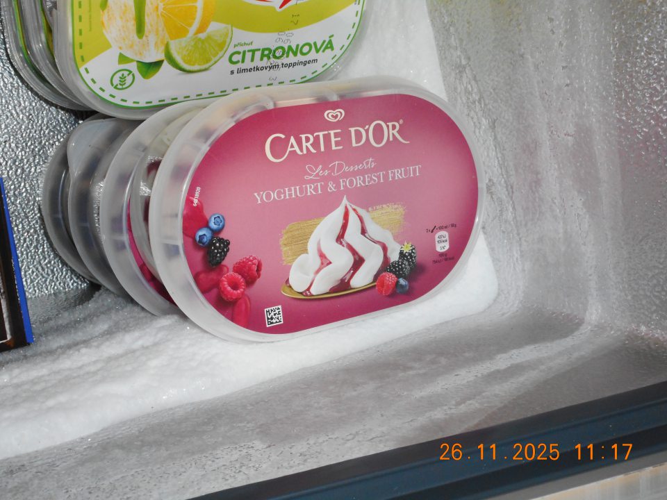 Námraza v mraziacom zariadení.