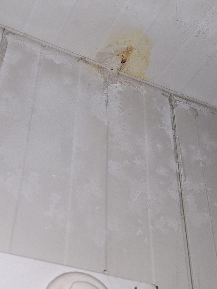 V mraziacom boxe korózia v hornej časti.
