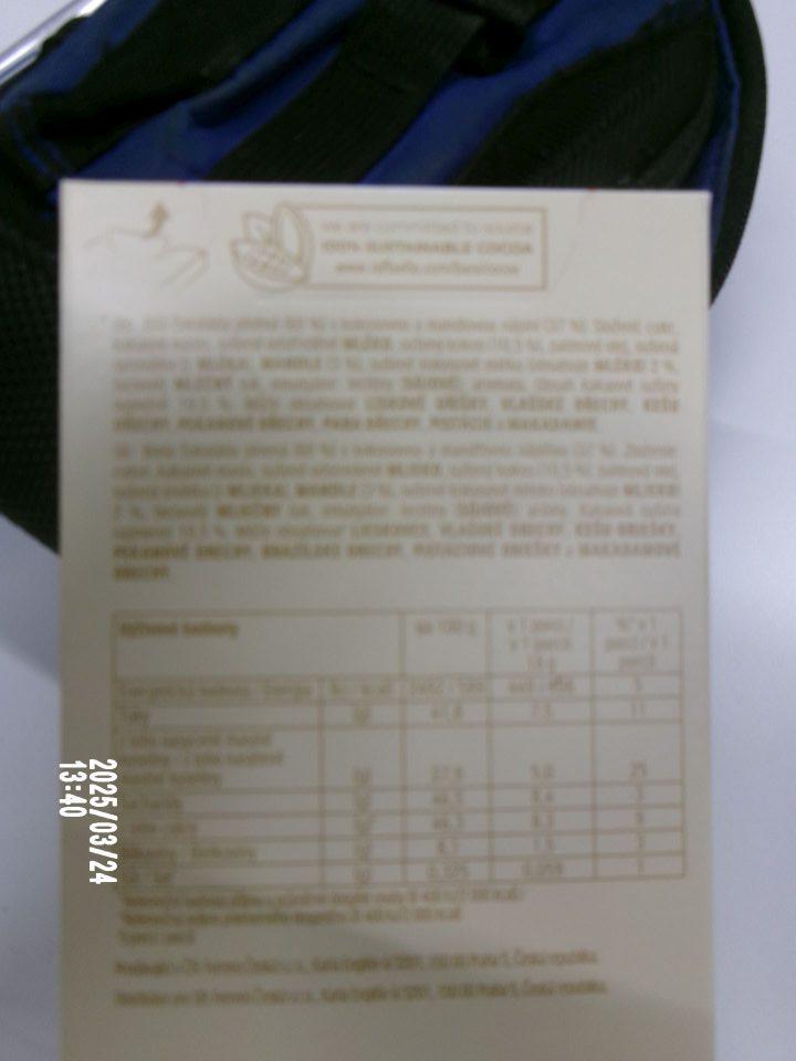 Uvedenie informácie, ktorá nie je pre spotrebiteľa presná, jasná a zrozumiteľná- kokosové mlieko, v zátvorke uvedená zložka ako zvýraznená. 