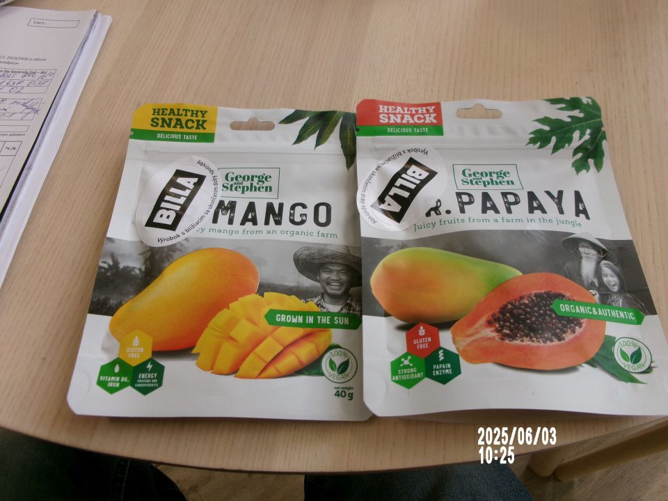 Názov dvoch druhov potravín nebol doplnený o fyzikálny stav.