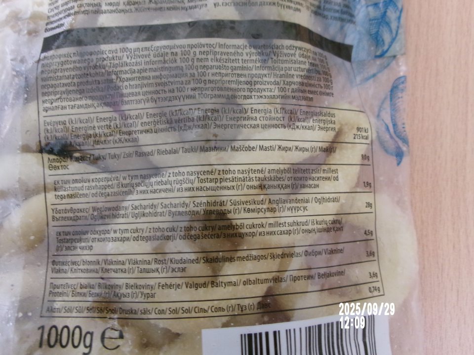  Nesprávne uvedené výživové údaje.