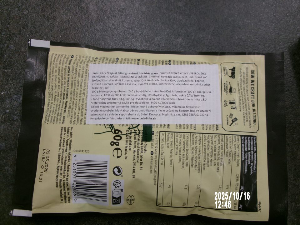 Zistené nesprávne uvedenie výživových údajov v označovaní štyroch druhov mäsových výrobkov. 