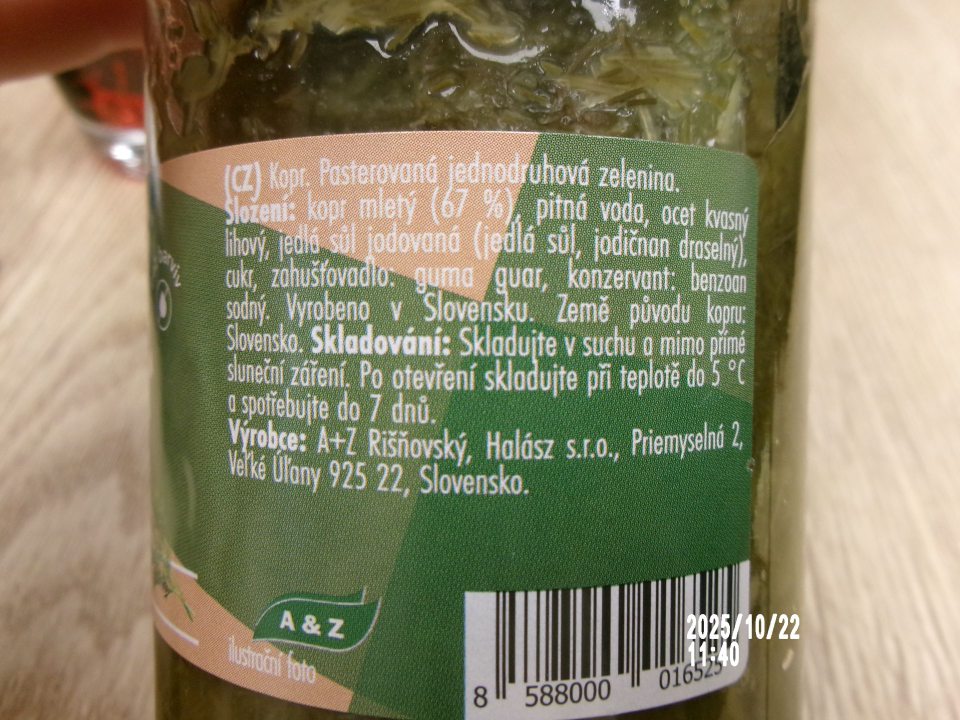 Chýbajúce akákoľvek údaje v štátnom jazyku u jedného druhu výrobku, ponúkaného na predaj.