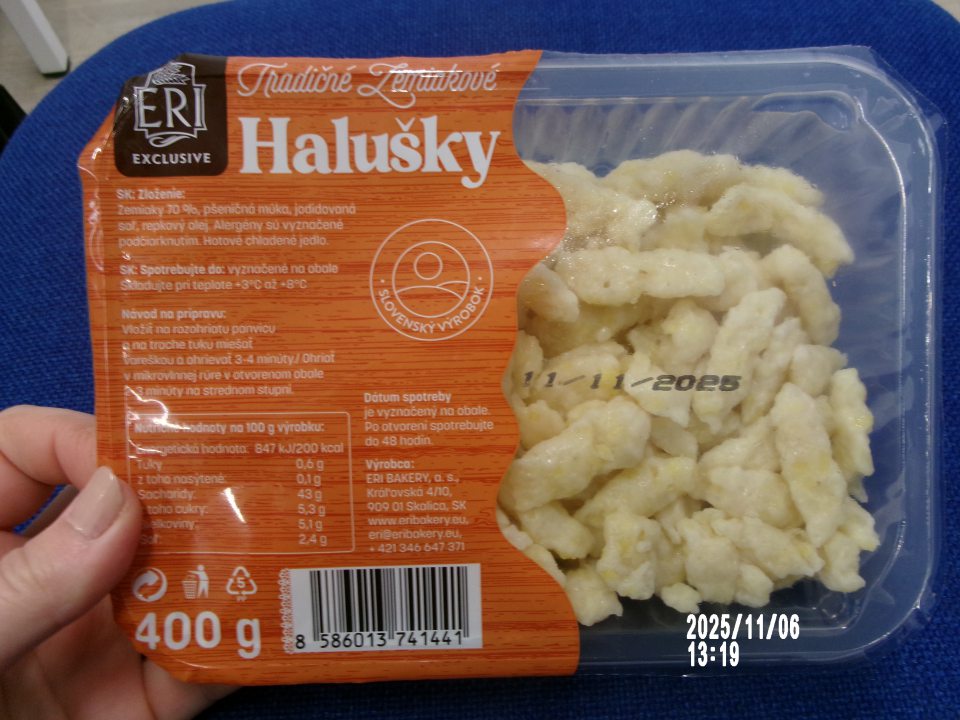 V označení výrobku nezvýraznená zložka spôsobujúca alergie alebo neznášanlivosť.