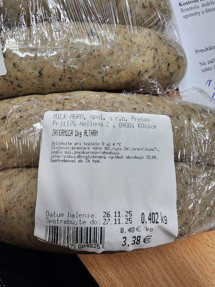 Predaj potravín po dátume spotreby.
