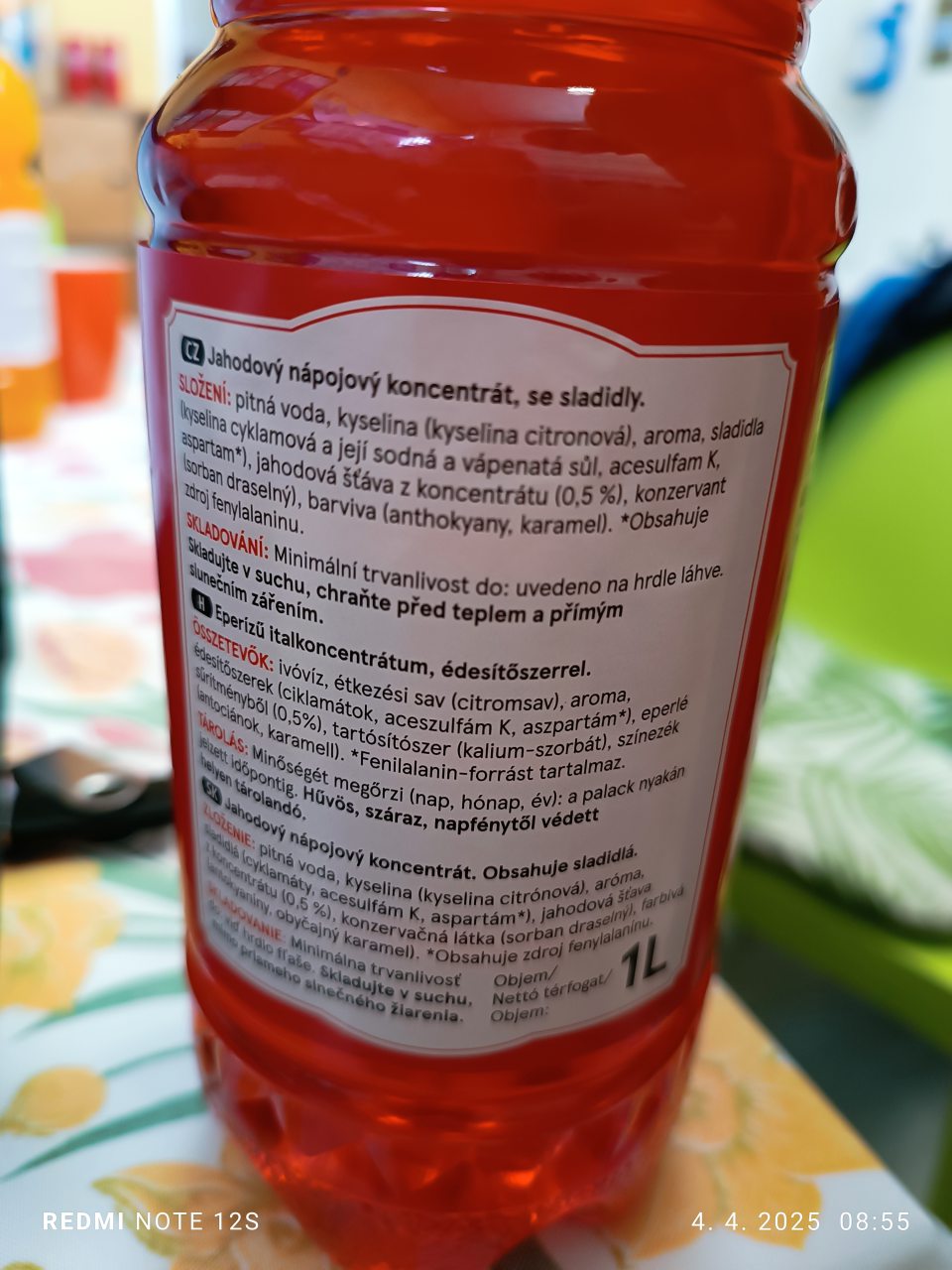 Na výrobkoch značka Stockwell sa nenachádza informácia o návode na prípravu nápoja, jedná sa výrobky: Jahodový nápojový koncentrát. Obsahuje sladidlá. 1l, distribútor: TESCO STORES SR, a.s., Cesta na Senec2, 821 04 Bratislava.