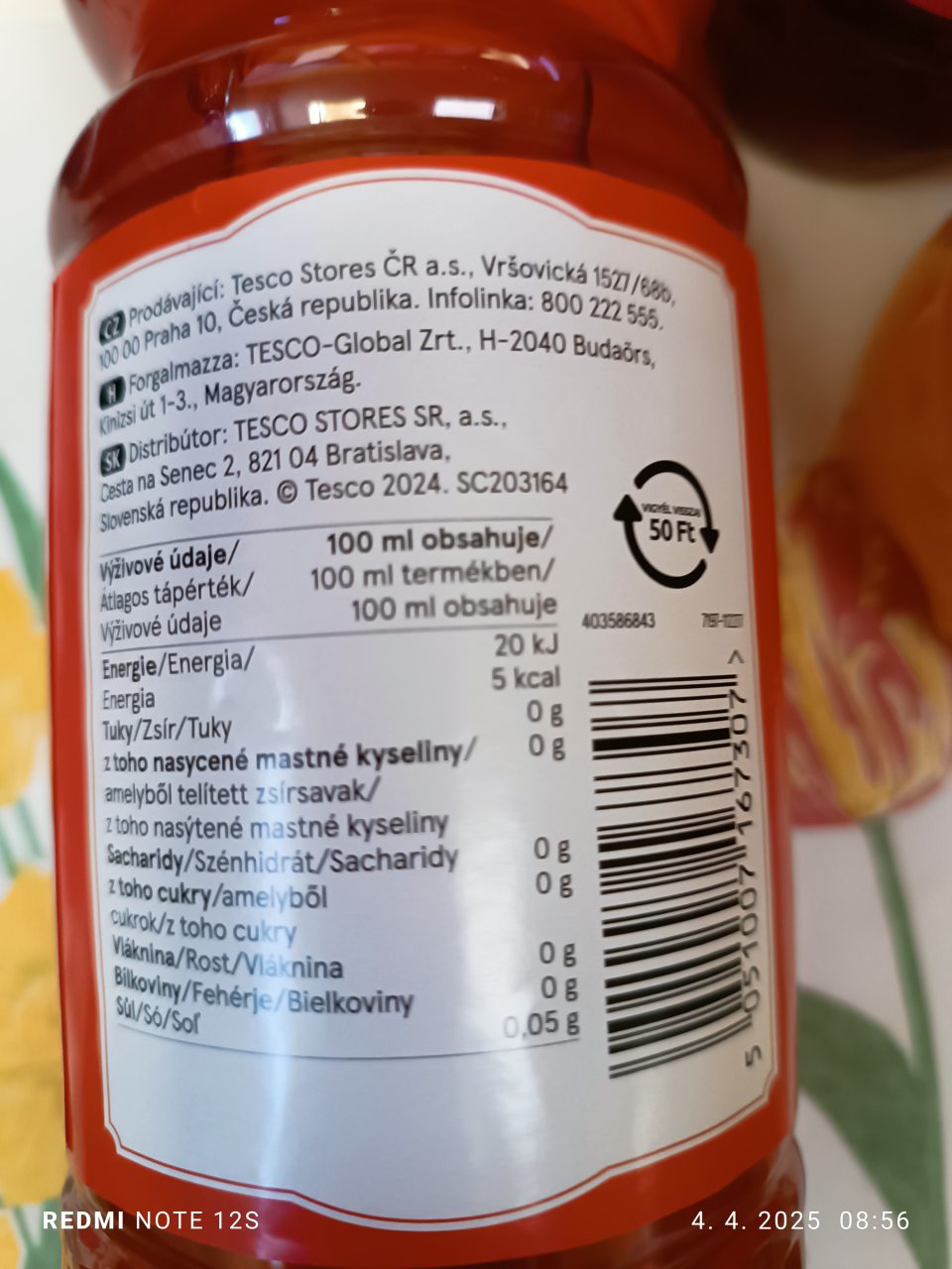 Na výrobkoch značka Stockwell sa nenachádza informácia o návode na prípravu nápoja, jedná sa výrobky: Jahodový nápojový koncentrát. Obsahuje sladidlá. 1l, distribútor: TESCO STORES SR, a.s., Cesta na Senec2, 821 04 Bratislava.