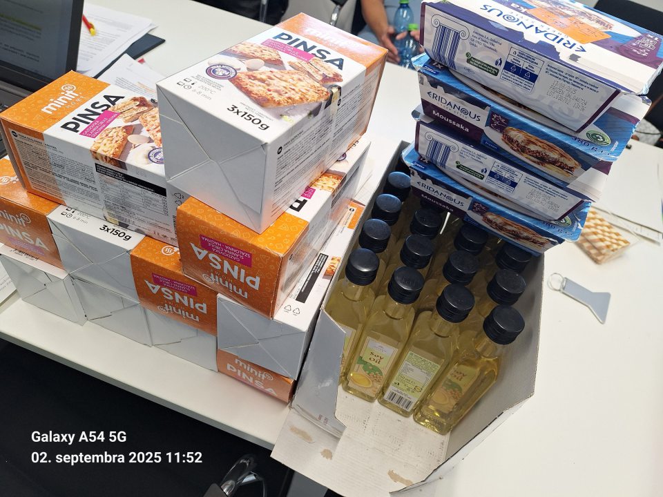 predaj 3 druhov potravín po DMT