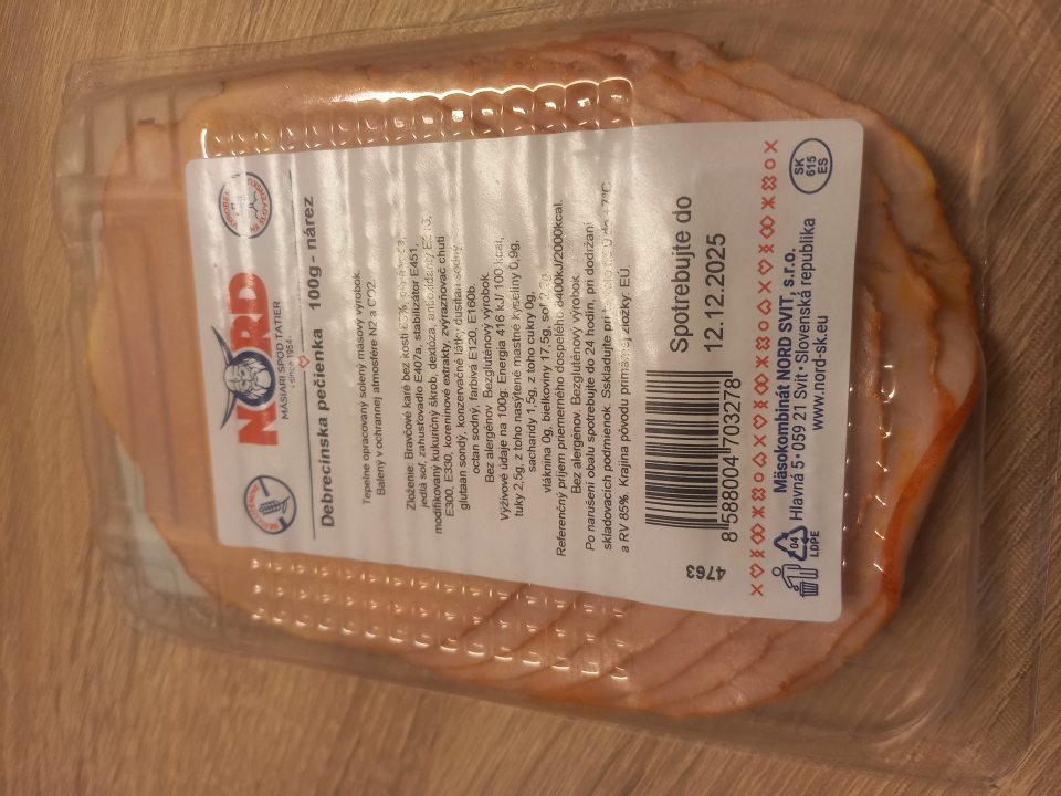 Predaj potravín po DS